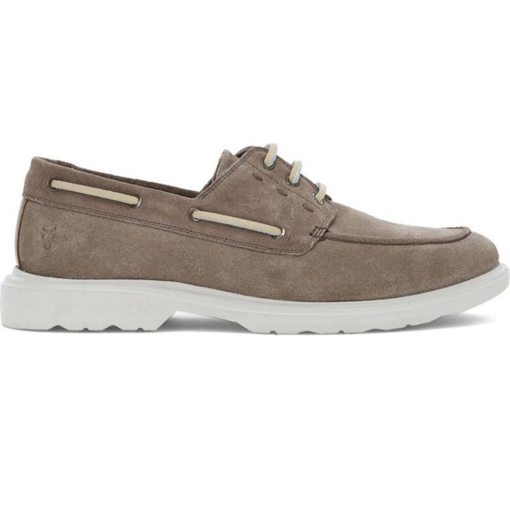 Men's Frye Connor Boat Shoes Suade Leather Driftwood Men´s Size 11 M NEW